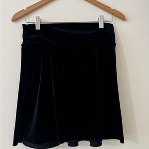 Talbots Kids Black Velvet Skirt